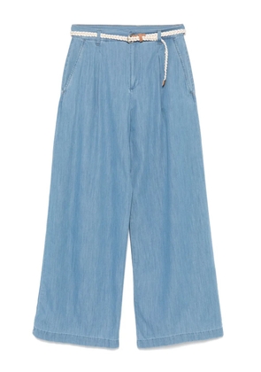 LIU JO belted trousers - Blue