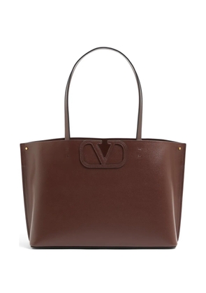 Valentino Garavani Fill Me small calfskin shoulder bag - Brown