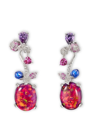 Anabela Chan Carnivora multi-stone earrings - Silver