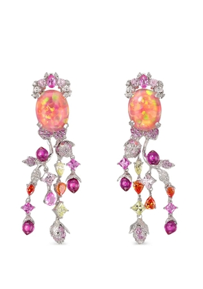 Anabela Chan Passiflora multi-stone earrings - Silver