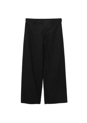 Comme des Garçons Homme cotton wide-leg trousers - Black