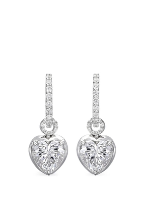 Anabela Chan Heart Pendant hoop earrings - Silver