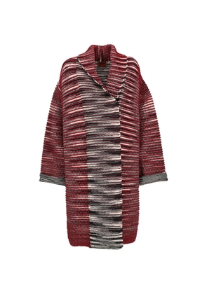 Missoni Pre-Owned striped single-breasted coat - Red