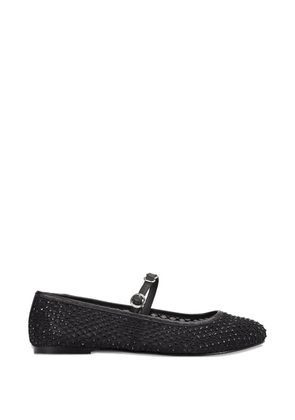 HUGO embellished strap-detail ballet flats - Black