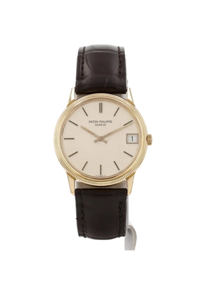 Patek Philippe Pre-Owned 1980s Calatrava Clous De Paris 33mm watch - Neutrals