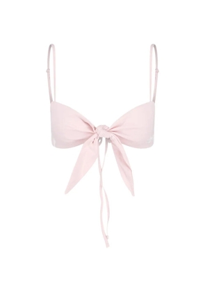 adidas knot-detail 3-Stripes bralette - Pink