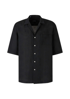 Vincenzo Di Ruggiero floral-jacquard short-sleeve shirt - Black