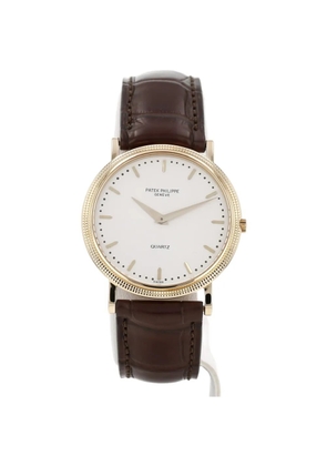 Patek Philippe Pre-Owned 1980 Calatrava Clous de Paris 33mm watch - White