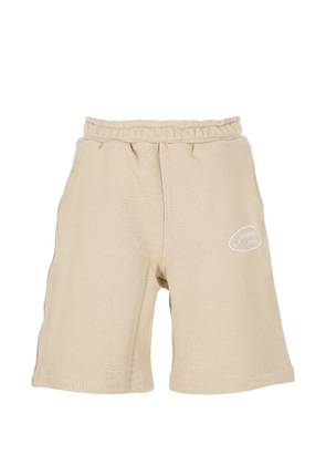 Jaws Scomodi logo-print elasticated-waist shorts - Neutrals