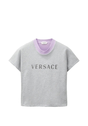 Versace logo-print T-shirt - Grey