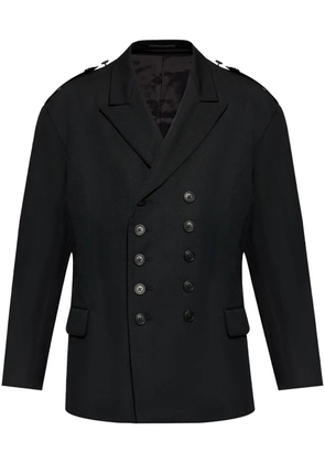 Yohji Yamamoto wool double-breasted blazer - Black