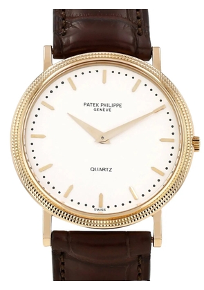 Patek Philippe Pre-Owned 1980 Calatrava Clous de Paris 33mm watch - White