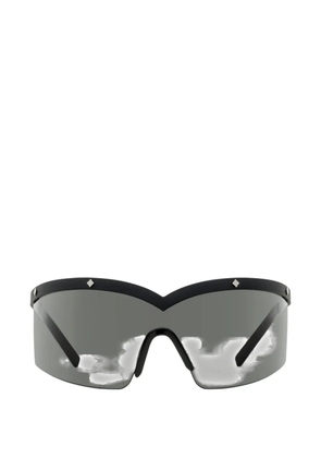 MCM geometric-stud shield sunglasses - Black