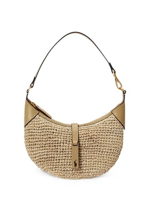 Polo Ralph Lauren ID Raffia mini shoulder bag - Neutrals