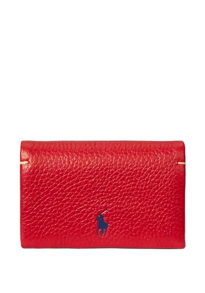 Polo Ralph Lauren Play Leather Snap card case - Red