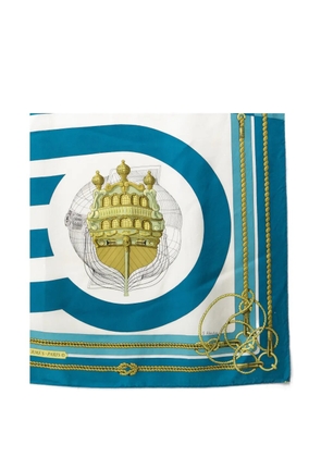 Hermès Pre-Owned 1994 Châteaux d'Arriere silk scarf - Blue