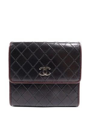 CHANEL Pre-Owned CC diamond-quilted wallet - Black