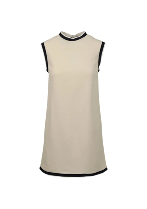 Gucci Pre-Owned grosgrain-trim tunic top - Neutrals