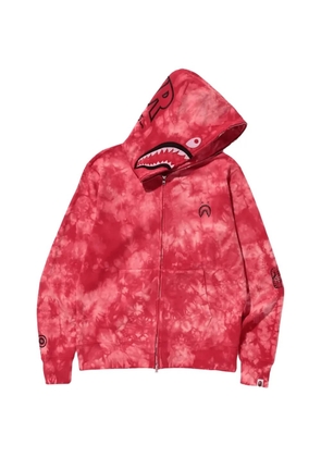 A BATHING APE® Shark tie-dye hoodie - Red