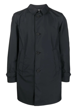 Herno single-breasted mid-length raincoat - Black