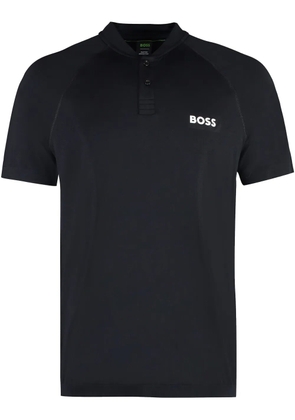 BOSS x Matteo Berrettini appliqué polo shirt - Black
