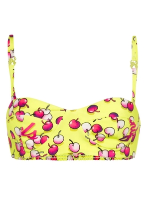 Palm Angels cherries-print balconette bra - Green