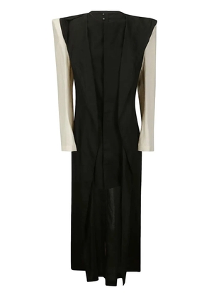 Yohji Yamamoto two-tone layered midi dress - Black