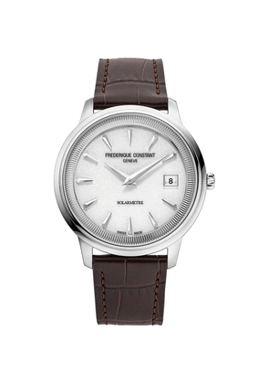Frederique Constant Classics Moneta Solarmetre 39mm watch - White