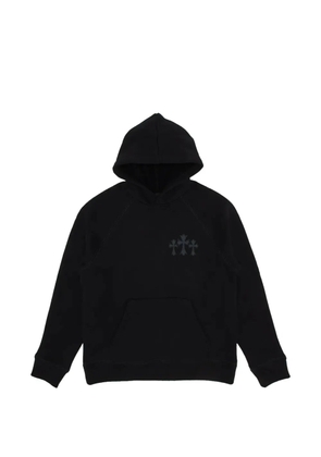 Chrome Hearts logo-embroidery hoodie - Black