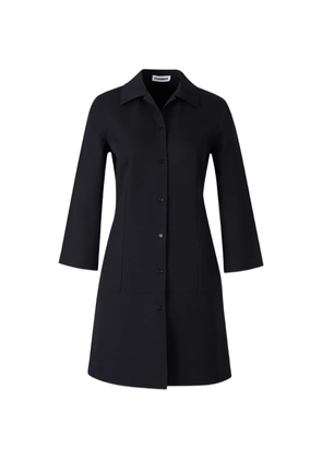 Jil Sander button-up single-breasted coat - Blue