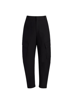 Another Tomorrow curved cargo pants - Black