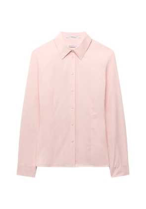Another Tomorrow darted-waist shirt - Pink