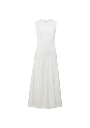 Another Tomorrow panelled flare midi dress - White