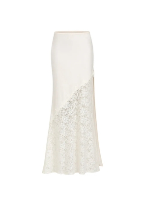 Manière De Voir Belle lace-detail maxi skirt - Neutrals