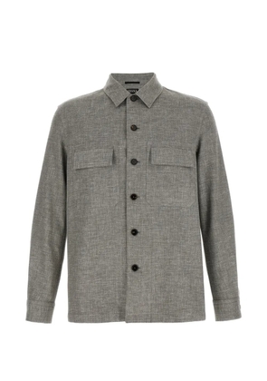Zegna Crossover mélange-effect shirt - Neutrals