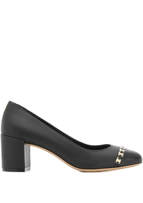 Ferragamo 60mm Vara-chain pumps - Black