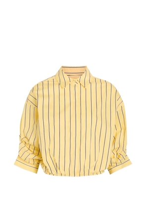 STAUD Traverse striped shirt bodysuit - Yellow