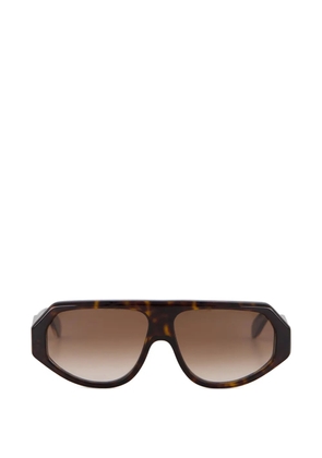 Emmanuelle Khanh Ozone 360 geometric-frame sunglasses - Brown