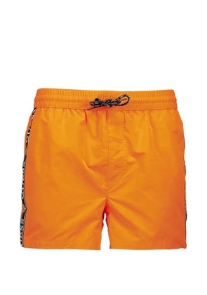 GUESS USA logo-tape drawstring swim shorts - Orange