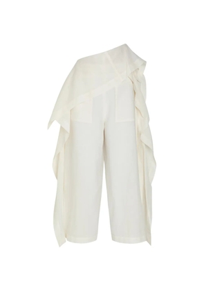 Issey Miyake All Squares cropped trousers - Neutrals