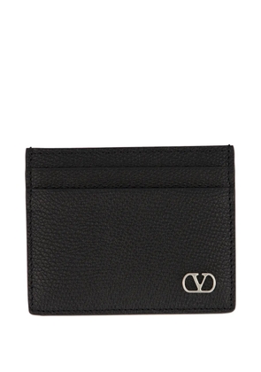 Valentino Garavani VLogo Signature leather card holder - Black