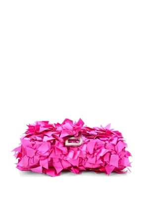 Balenciaga Pre-Owned Hourglass Bow Chain Wallet Satin Embellished Leather shoulder bag - Pink