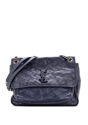 Saint Laurent Pre-Owned Niki Chain Flap Bag Matelasse Chevron Leather Medium shoulder bag - Grey