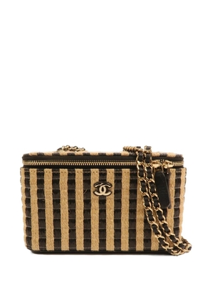 CHANEL Pre-Owned CC Jute Vanity Case shoulder bag - Neutrals