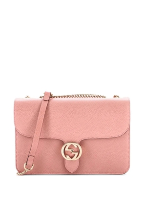 Gucci Pre-Owned Interlocking Leather Medium shoulder bag - Pink