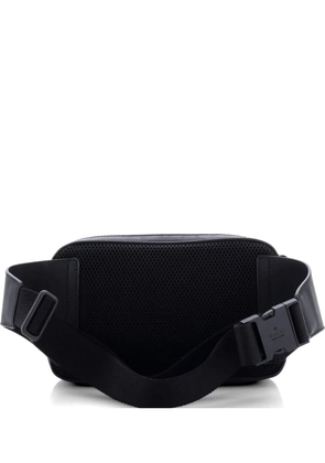 Gucci Pre-Owned Front Zip GG Rubber Effect Leather belt bag - Black