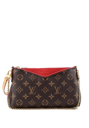 Louis Vuitton Pre-Owned Pallas Monogram Canvas with Leather clutch bag - Red