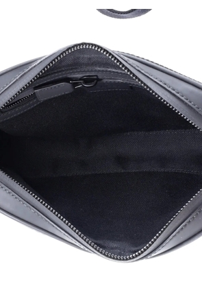Gucci Pre-Owned Front Zip GG Rubber Effect Leather belt bag - Black
