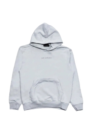 Jordan Wordmark embroidered-logo hoodie - Grey