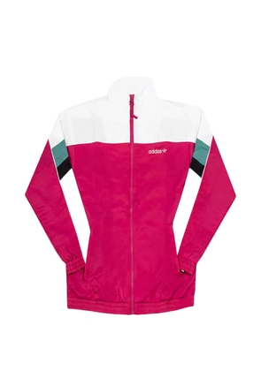 adidas stripe-detail zip-up jacket - Pink